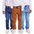 Kit 3 Calça Infantil Skinny Menino Caramelo  jeans escuro jeans medio
