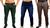 Kit 3 calça jeans masculina com elastano slim bege claro azul marinho skinny alfaiataria Verde musgo, Jeans, Cinza