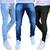 Kit 3 calça jeans masculina com Lycra Premium nf Jeans preto