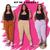 Kit 3 Calça Moletom femenina plus size g1 g2 g3 Skinny Flanelado com bolso Chumbo, Mescla, Ocre