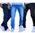 Kit 3 Calças Jeans com Elastano Skinny e Slim Masculina Linha Premium Tradicional Jeans escuro, Jeans medio, Preto