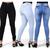 Kit 3 Calças Jeans Feminina Skinny Levanta Bumbum Cintura Alta com Elastano Jeans, Roxo