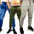 kit 3 calças jeans jogger com elastano masculina jeans slim cores variadas lançamento Jeans, Verde, Musgo, Bege, Claro