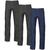 Kit 3 Calças Jeans Masculina Tradicional Para Trabalho Reforçada Preto, Preto, Azul