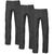 Kit 3 Calças Jeans Masculina Tradicional Para Trabalho Reforçada Preto