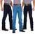 Kit 3 calças jeans tassa masculina cowboy cut 2x amaciado, 1 delavê