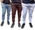 Kit 3 calças jogger jeans e sarja  masculino com elastano a pronta entrega varias cores Branco, Lisa, , Marrom escuro, Jeans claro, Lisa