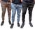 Kit 3 calças jogger jeans e sarja  masculino com elastano a pronta entrega varias cores Preto, Lisa, , Jeans clara, Lisa, , Caqui