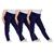 Kit 3 calças legging infantil lisa basica cintura alta suplex uniforme escola dia a dia passeio Azul