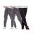Kit 3 calças legging infantil lisa basica cintura alta suplex uniforme escola dia a dia passeio 2 cinzas, 1 preta