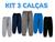 Kit 3 Calças Moletom Infantil Unisex Masculino Feminino Variada