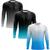 Kit 3 Camisa Masculina com Proteção UV Corrida Camiseta Manga Longa Todas Ocasiões Black, Preto azul, Azul branco