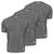 Kit 3 Camisa Térmica Masculina DryFit Anti Suor Proteção Solar UV50+ Cinza, Claro