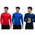 Kit 3 Camisa Térmica Masculina Proteção Solar Uv 50+ Manga Longa Vermelho, Azulcaneta, Azulescuro