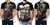 Kit 3 Camisas Camisetas Moto Harley Motoqueiro Rock Masculina Preto
