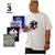 kit 3 Camisas Camisetas PLUS SIZE Masculina LISA ou ESTAMPADA Básica Malha 100% Algodão Extra Grande Com estampa cores sortidas