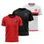 Kit 3 Camisas Flamengo Braziline - Approval + Confirm + Apprentice - Masculino Vermelho, Preto