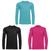 Kit 3 Camisas Térmica Puma UV50+ Manga Longa Infantil Pink, Preto