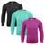 Kit 3 Camisas Térmicas Selene Proteção UV50+ Infantil Rosa, Azul