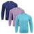 Kit 3 Camisas Térmicas Selene Proteção UV50+ Juvenil Azul, Marinho