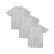Kit 3 Camiseta Algodao Masculina Slim Basica Gola Redonda Confortavel Para Trabalho Dia a Dia Branco