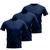 Kit 3 Camiseta Dryfit Basic Térmica Proteção Solar Uv Treino Azul