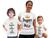 Kit 3 Camiseta e Body Mãe e Filhos Dia das Mães Super Mãe Branco