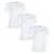 Kit 3 Camiseta Feminina Dry Fit Academia Fitness Esportiva Branco, Branco, Branco