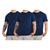 Kit 3 Camisetas Básicas Masculina Algodão Premium Slim Fit 3 marinho