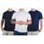 Kit 3 Camisetas Básicas Masculina Algodão Premium Slim Fit Preto, Branco, Marinho