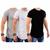 kit 3 Camisetas  Blusas Camisas Masculino Long Line Oversized Swag Otima Qualidade Cinza, Branco, Preto