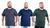 Kit 3 Camisetas Camisas Blusas Plus Size G1 G2 G3 Flero Grafite, Marinho, Verde