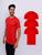 Kit 3 Camisetas Lisas Básicas Manga Curta 100% Poliester Vermelho