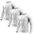 KIT 3 Camisetas Manga Longa Térmica Proteção Solar UV +50 Dry Fit Tecido Leve Cor Básica Calor Verão Branco