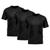 Kit 3 Camisetas Masculina Dry Fit Proteção Solar UV Básica Lisa Treino Academia Passeio Fitness Ciclismo Camisa Preto