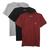 Kit 3 Camisetas Masculina Moralice Algodão  Branco, Preto, Vermelho