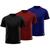 Kit com 3 Camisetas Camisas MXC BRASIL Manga Longa Lisa Proteção Solar UV +50 Colorido