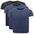 Kit 3 Camisetas Masculina Plus Size Sport Manga Curta Lisa Azul escuro, Preto