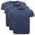 Kit 3 Camisetas Masculina Plus Size Sport Manga Curta Lisa Azul escuro
