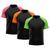 Kit 3 Camisetas Masculina Raglan Dry Fit Proteção Solar UV Verde, Rosa