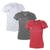 Kit 3 Camisetas Penalty X Feminino Branco, Chumbo