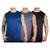 Kit 3 Camisetas Regata Masculina Dry Fit Esporte Proteção UV Preto, Cinza, Marinho