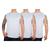 Kit 3 Camisetas Regata Masculina Dry Fit Esporte Proteção UV 3 brancas