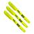 Kit 3 Canetas Marca Texto Ponta 3.5mm Jocar Office Amarelo