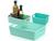 Kit 3 Cestos Organizadores Multiuso Rattan Home Organizer P-M-G Verde