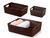 Kit 3 Cestos Organizadores Multiuso Rattan Home Organizer P-M-G  Marrom