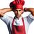 Kit 3 Chapéu de Cozinheiro Chef unissex chapel, Bandana Touca para chefs e confeiteiros Gorro Luxo 3 Vermelho