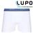 Kit 3 Cuecas Boxer Lupo Em Algodão Masculina Cotton Original Branco