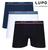 Kit 3 Cuecas Boxer Lupo Em Algodão Masculina Cotton Original Preto, Azul, Branco