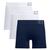 Kit 3 Cuecas Boxer Masculina Zee Rucci Microfibra Poliamida Seamless 2 branco, 1 marinho